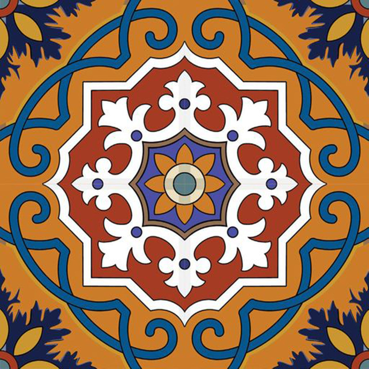 4" X 4" Mediterranean Mash Mosaic Peel and Stick Tiles HomeRoots