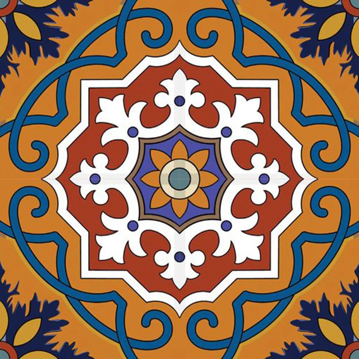 4" X 4" Mediterranean Mash Mosaic Peel and Stick Tiles HomeRoots