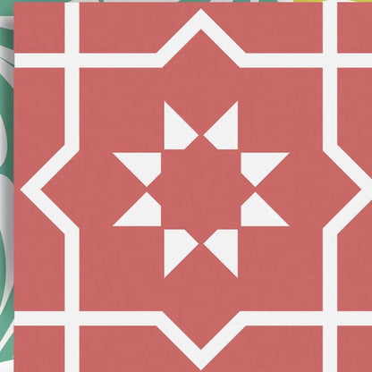 4" X 4" Muted Brights Mosaic Peel and Stick Removable Tiles HomeRoots