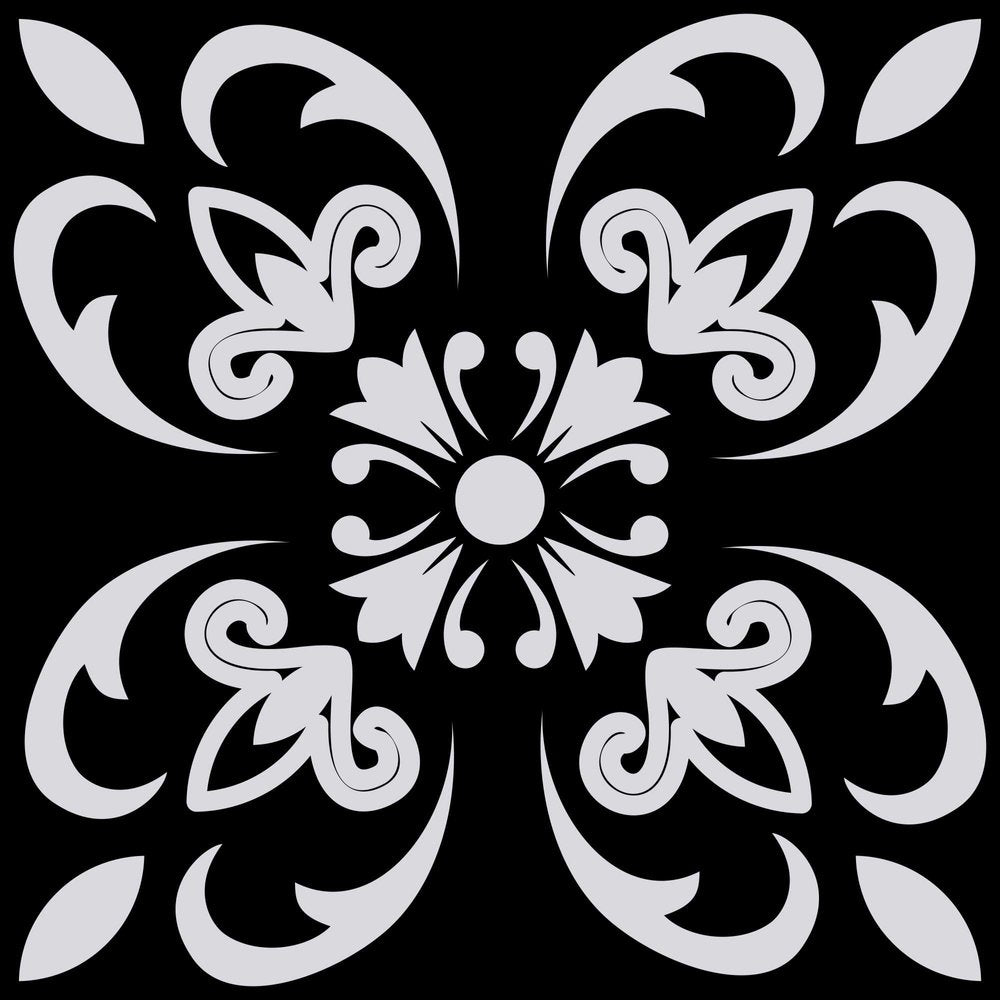 5" X 5" Black White and Gray Mosaic Peel and Stick Tiles HomeRoots