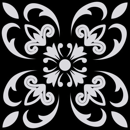 5" X 5" Black White and Gray Mosaic Peel and Stick Tiles HomeRoots