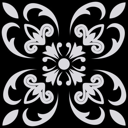 4" X 4" Black White and Gray Mosaic Peel and Stick Tiles HomeRoots