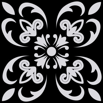 5" X 5" Black White and Gray Mosaic Peel and Stick Tiles HomeRoots