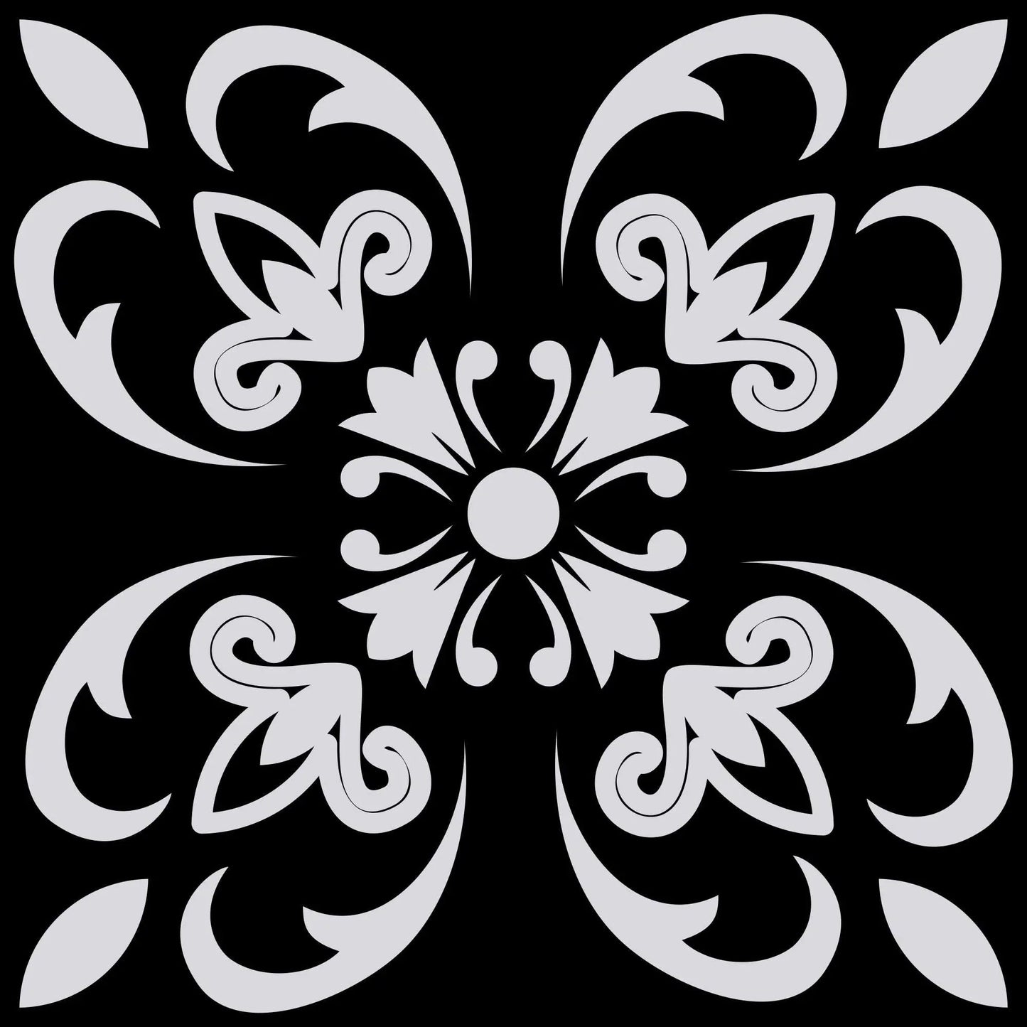 5" X 5" Black White and Gray Mosaic Peel and Stick Tiles HomeRoots