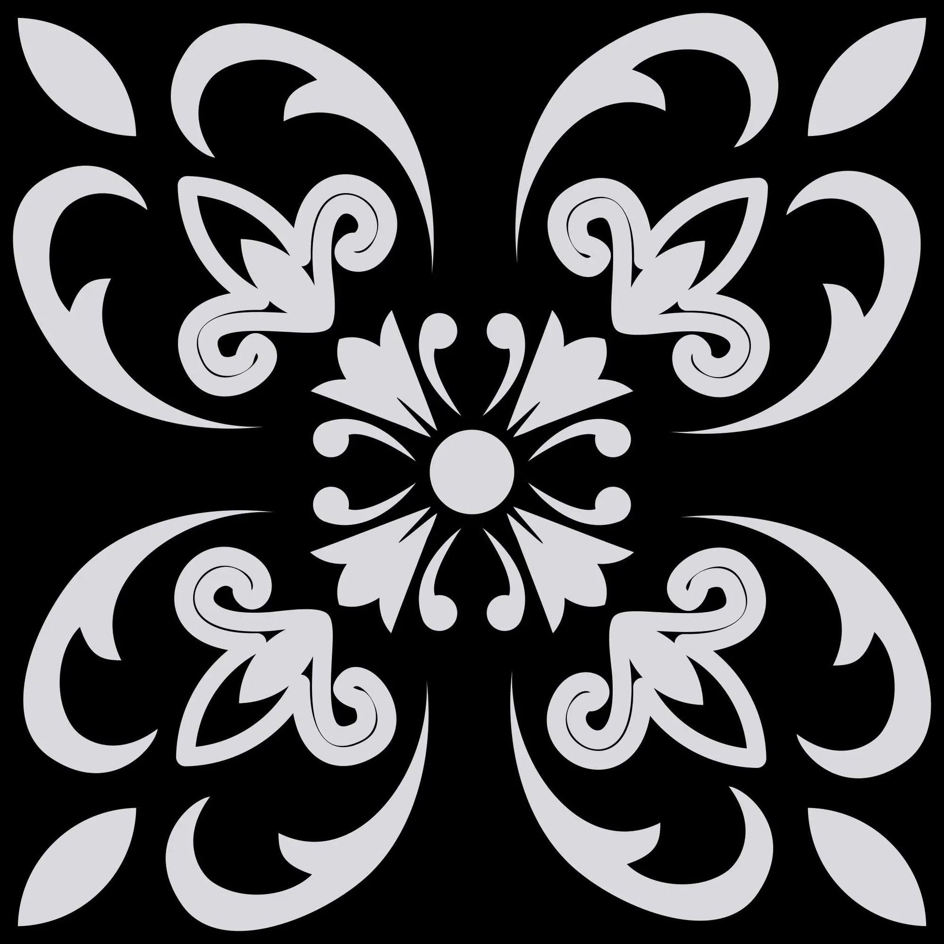 5" X 5" Black White and Gray Mosaic Peel and Stick Tiles HomeRoots