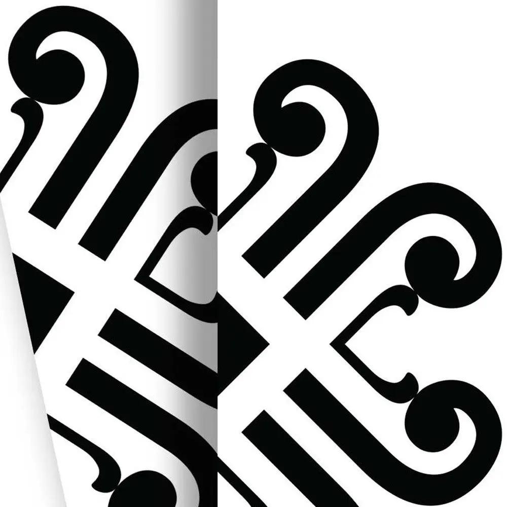 4" X 4" Black and White Daisy Peel and Stick Removable Tiles HomeRoots