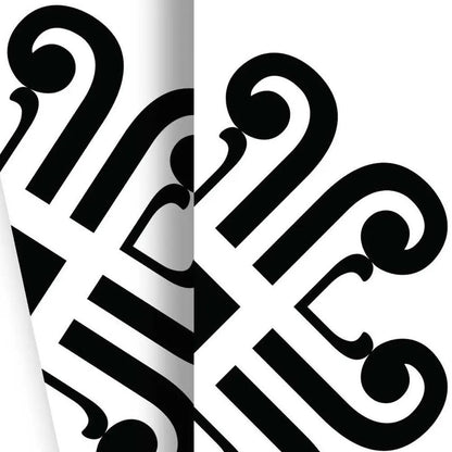 4" X 4" Black and White Daisy Peel and Stick Removable Tiles HomeRoots