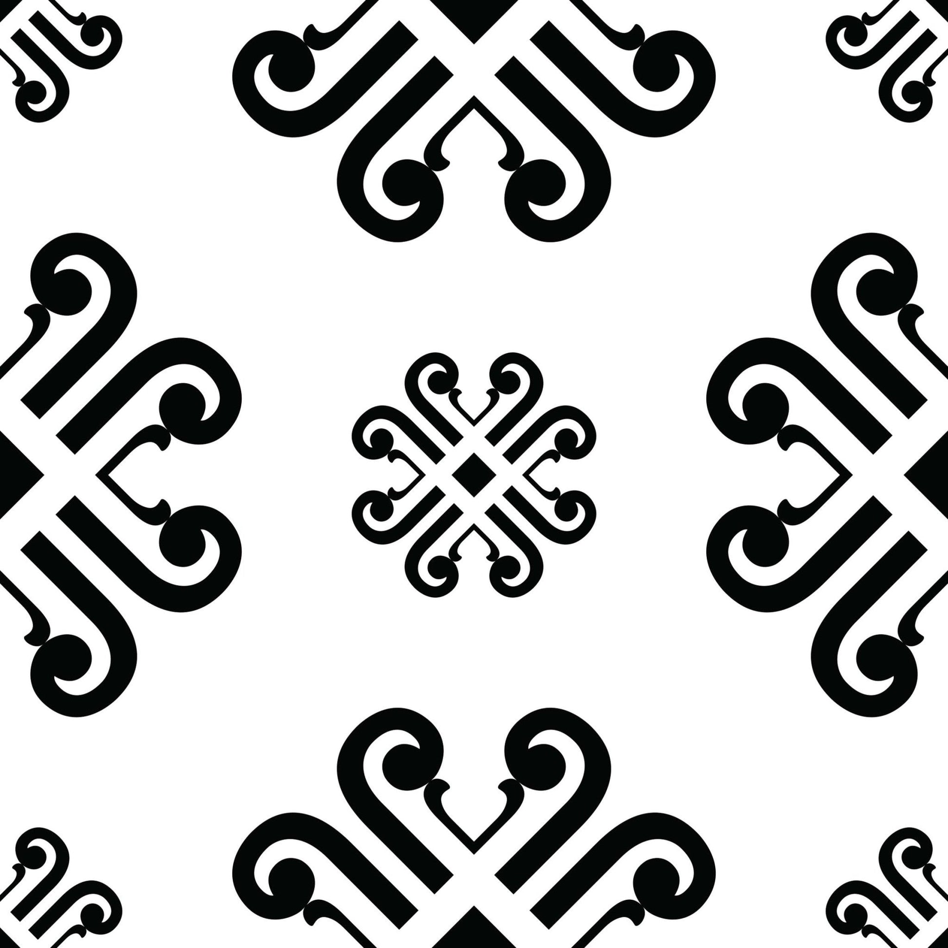 4" X 4" Black and White Daisy Peel and Stick Removable Tiles HomeRoots