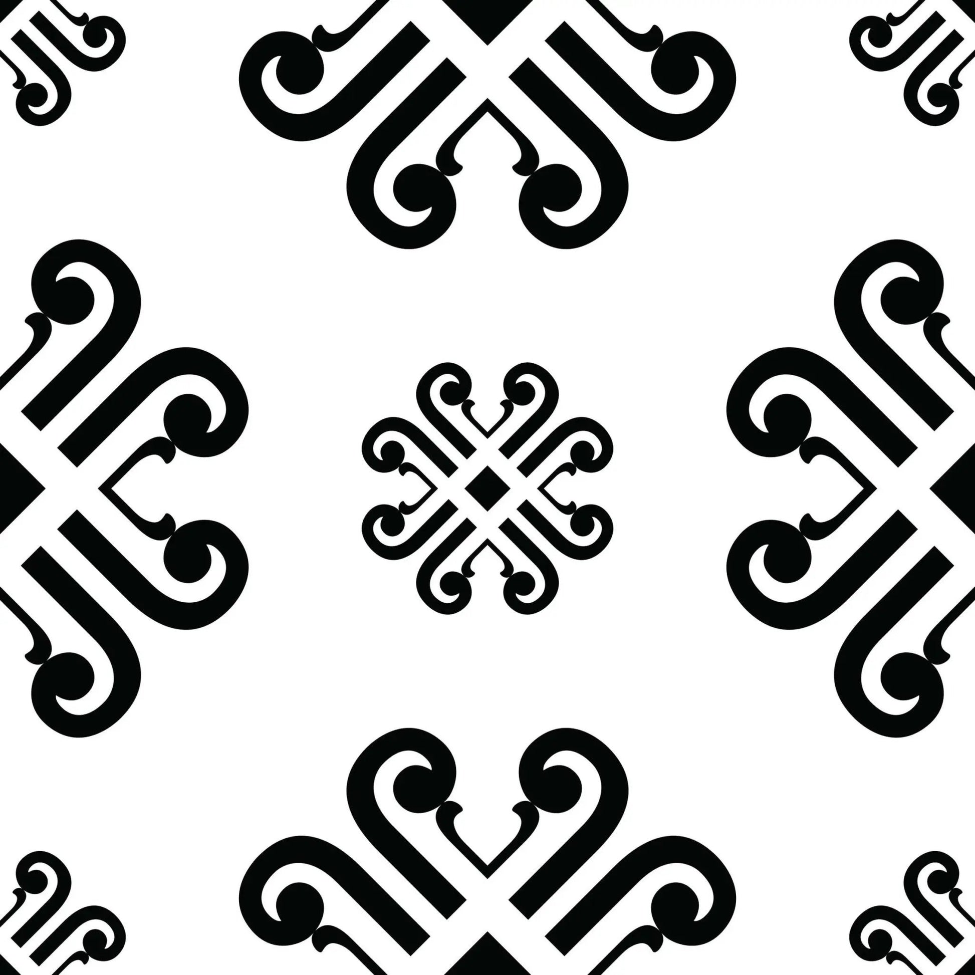 4" X 4" Black and White Daisy Peel and Stick Removable Tiles HomeRoots