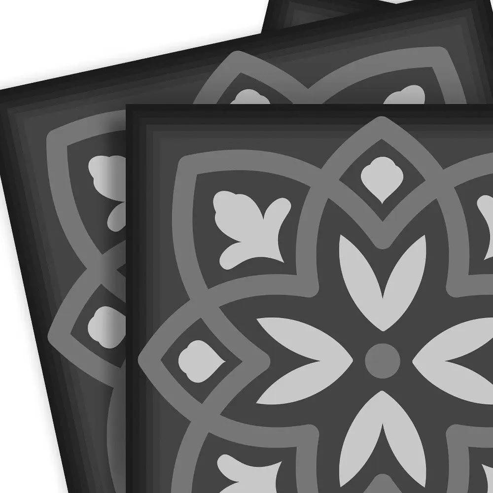 4" X 4" Gray and White Multi Peel and Stick Removable Tiles HomeRoots