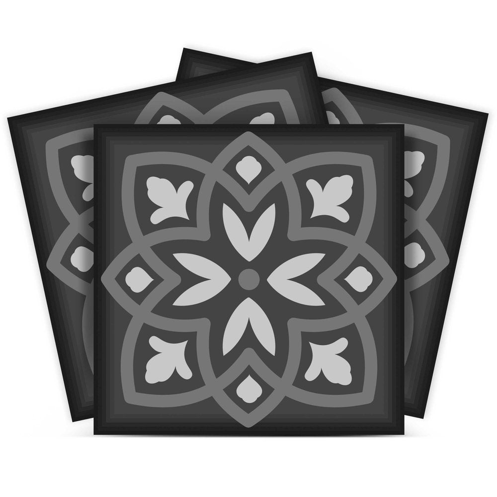 7" x 7" Gray Peel And Stick Removable Tiles HomeRoots