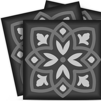 4" X 4" Gray and White Multi Peel and Stick Removable Tiles HomeRoots