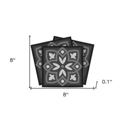 4" X 4" Gray and White Multi Peel and Stick Removable Tiles HomeRoots