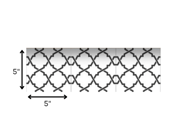 4" X 4" Black and White Prism Peel and Stick Removable Tiles