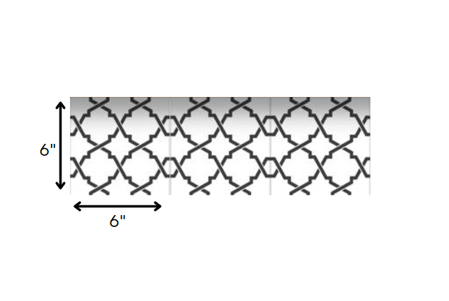 4" X 4" Black and White Prism Peel and Stick Removable Tiles HomeRoots