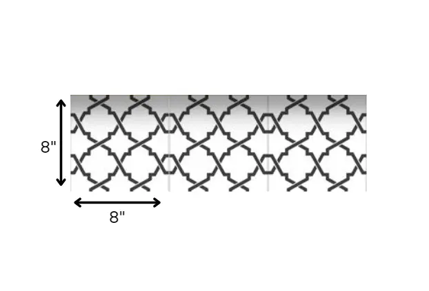 4" X 4" Black and White Prism Peel and Stick Removable Tiles HomeRoots