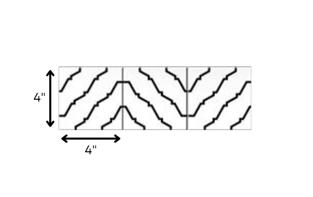 4" X 4" Black and White XL Prism Peel and Stick Removable Tiles HomeRoots