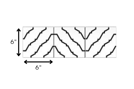 4" X 4" Black and White XL Prism Peel and Stick Removable Tiles HomeRoots