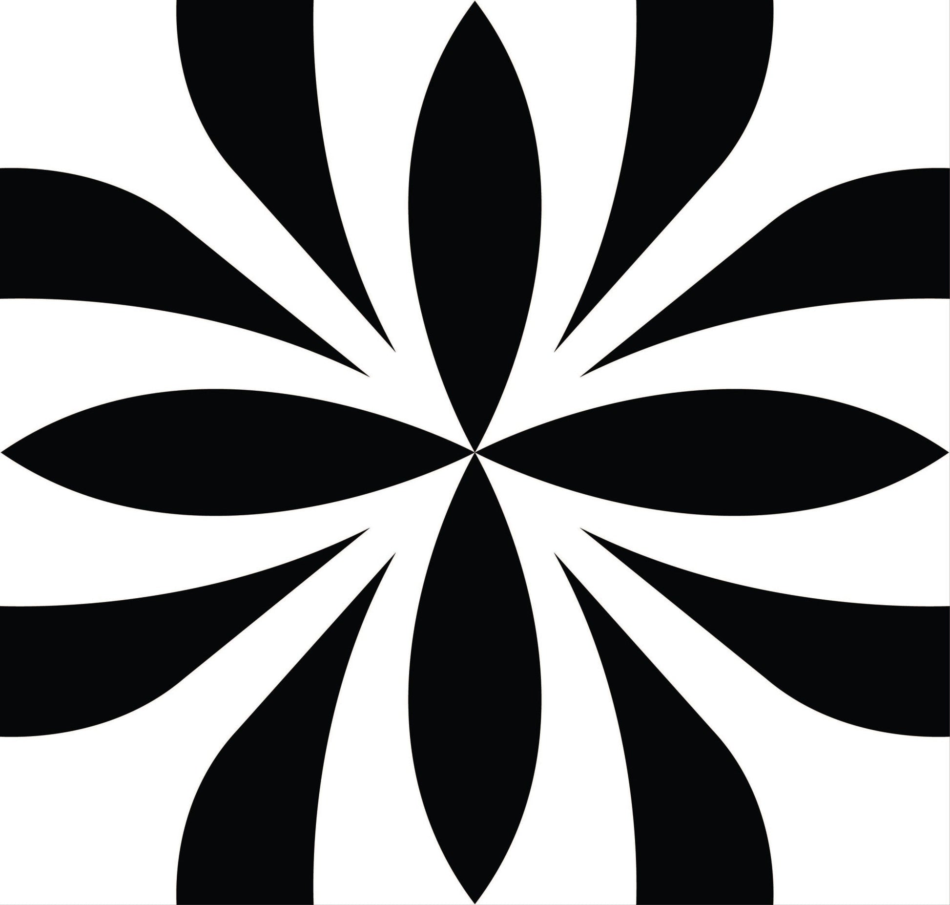 8" X 8" Black and White Colla Peel and Stick Removable Tiles HomeRoots