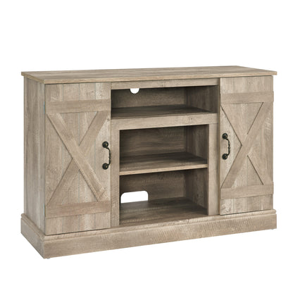 Farmhouse Classic Media TV Stand Antique Entertainment Console - FurniFindUSA