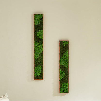 Rectangular Mixed Moss Wall Art, only the Medium - FurniFindUSA