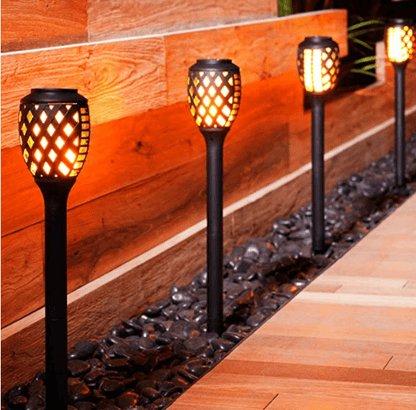 Outdoor Solar Lights, Water-Resistant Flickering Flames Torch Light, Landscape Decoration Lighting - FurniFindUSA