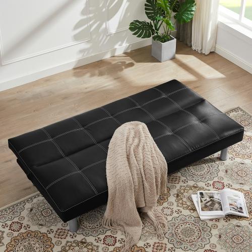 Modern Design Solid Color Sofa Bed in Living Room Multi-function Leisure Sleeper Couch - FurniFindUSA