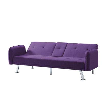 74.8” Futon sleeper sofa bed（Please note that the center leg is a steel leg） - FurniFindUSA