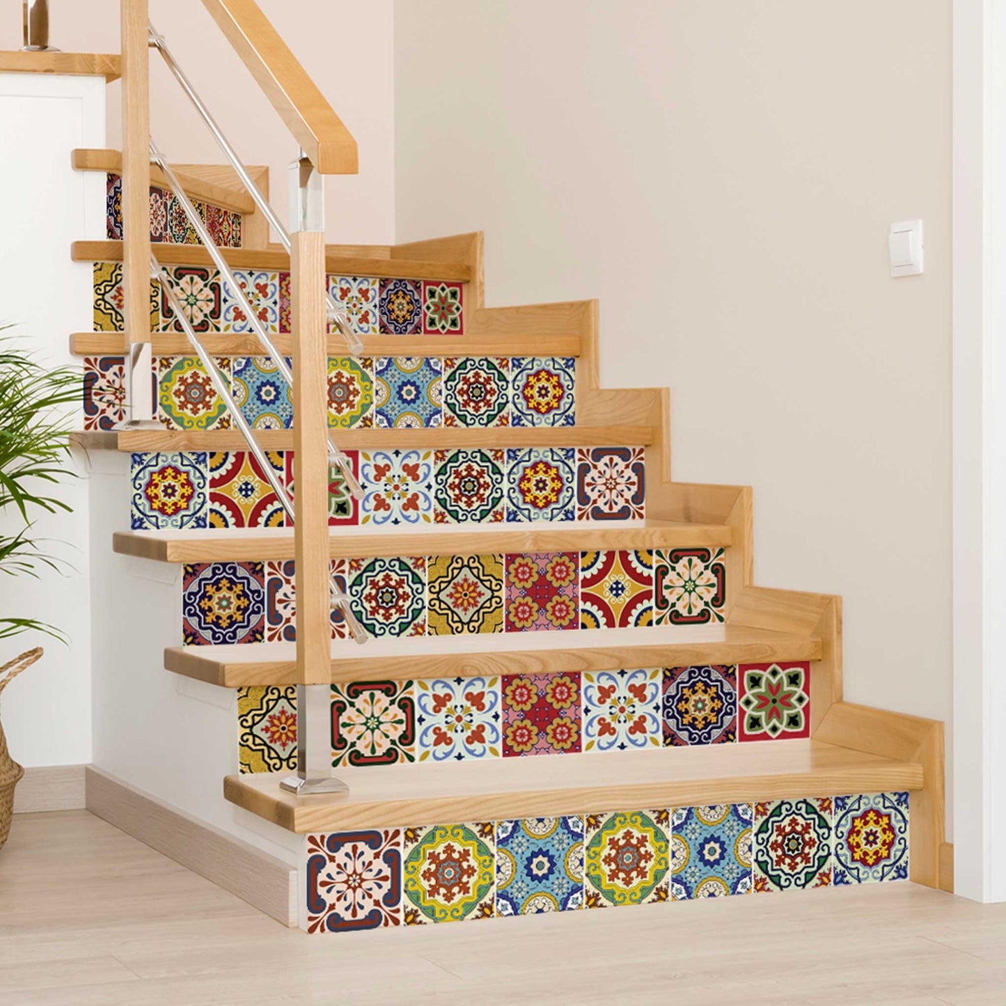 7" X 7" Mediterra Mosaic Peel and Stick Tiles