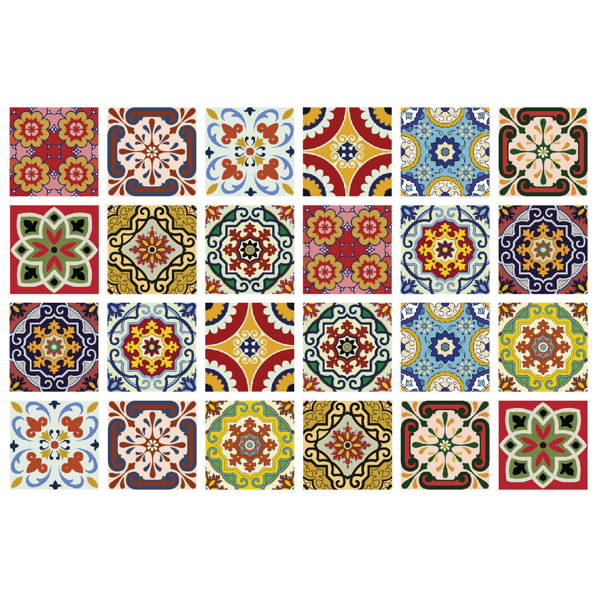 7" X 7" Mediterra Mosaic Peel and Stick Tiles