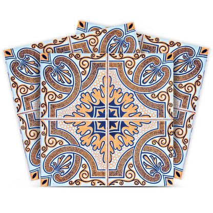 6" X 6" Blue Taupe Nova Removable Peel and Stick Tiles