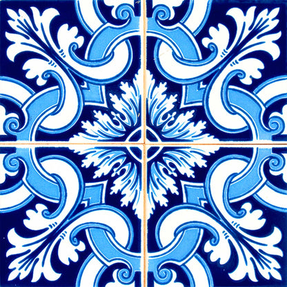 6" X 6" Blue Bali Removable Peel and Stick Tiles