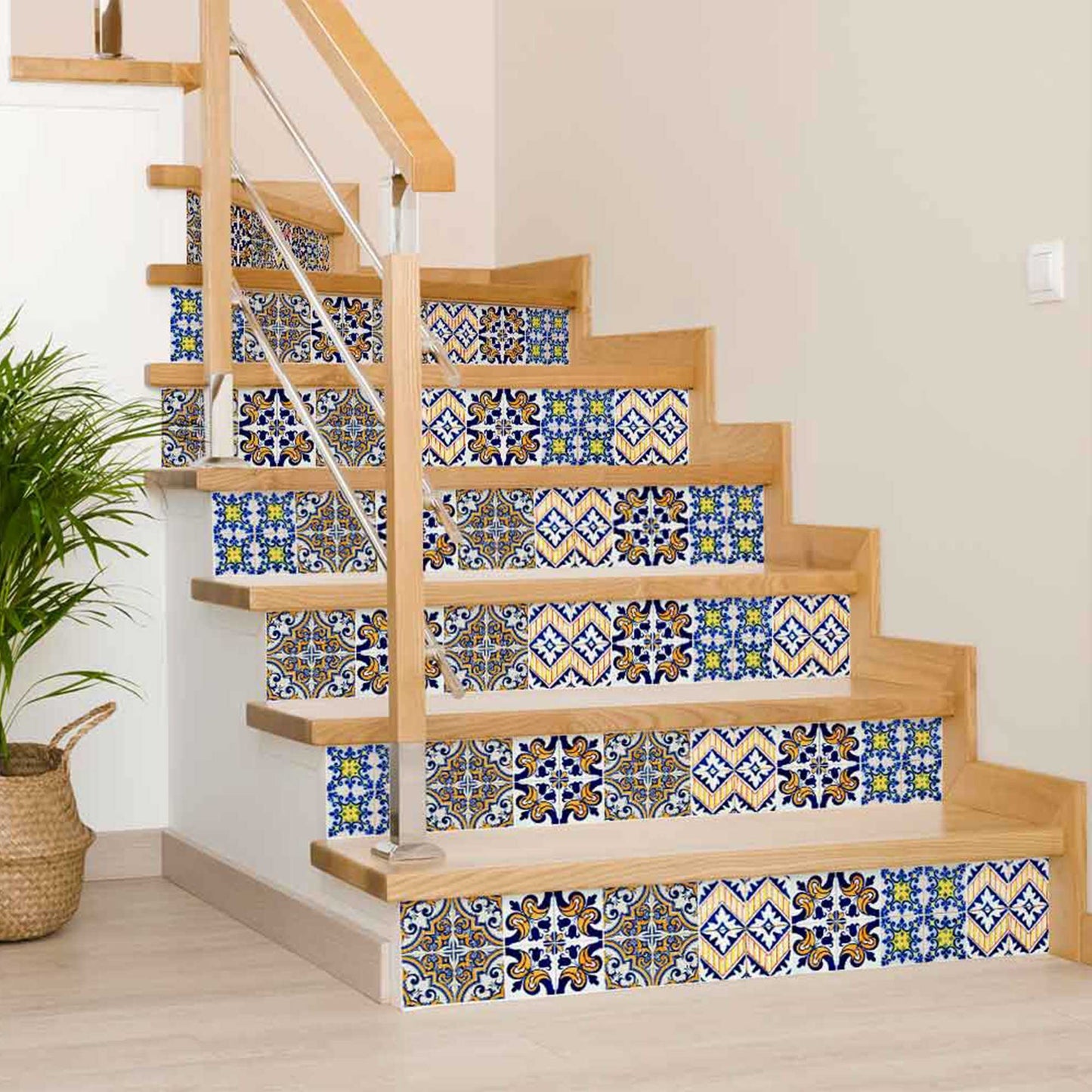 4" X 4" Addison Multi Mosaic Peel And Stick Tiles