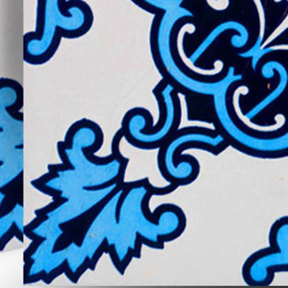 4" X 4" Blue Nelly Removable Peel And Stick Tiles