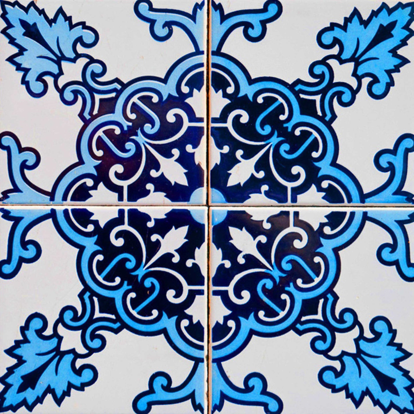 5" X 5" Blue Nelly Removable Peel and Stick Tiles