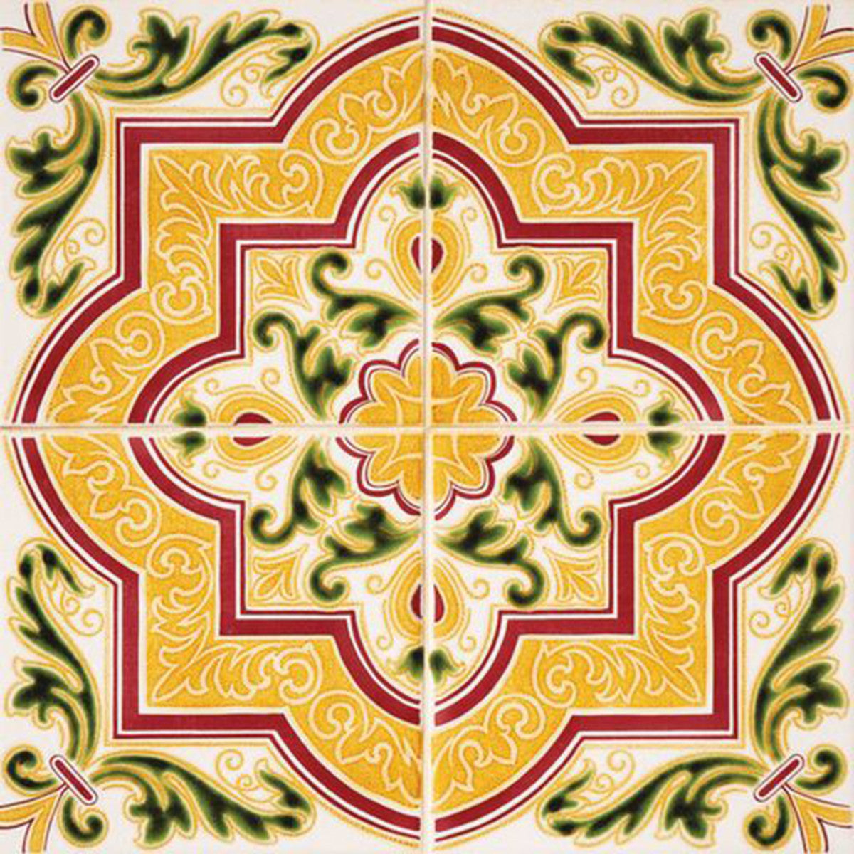 4" X 4" Golden Multi Mosaic Peel And Stick Tiles