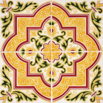 5" X 5" Golden Multi Mosaic Peel and Stick Tiles