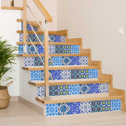 4" X 4" Greta Multi Mosaic Peel And Stick Tiles