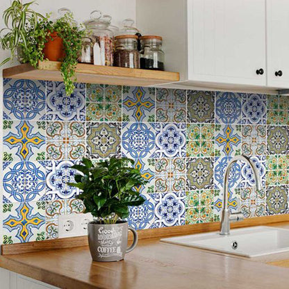 6" X 6" Cana Multi Mosaic Peel and Stick Tiles