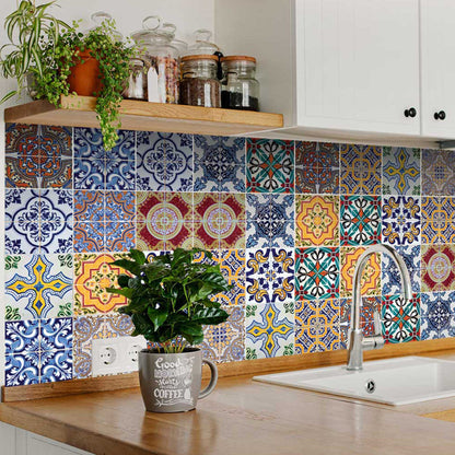 5" X 5" Addina Mutli Mosaic Peel and Stick Tiles