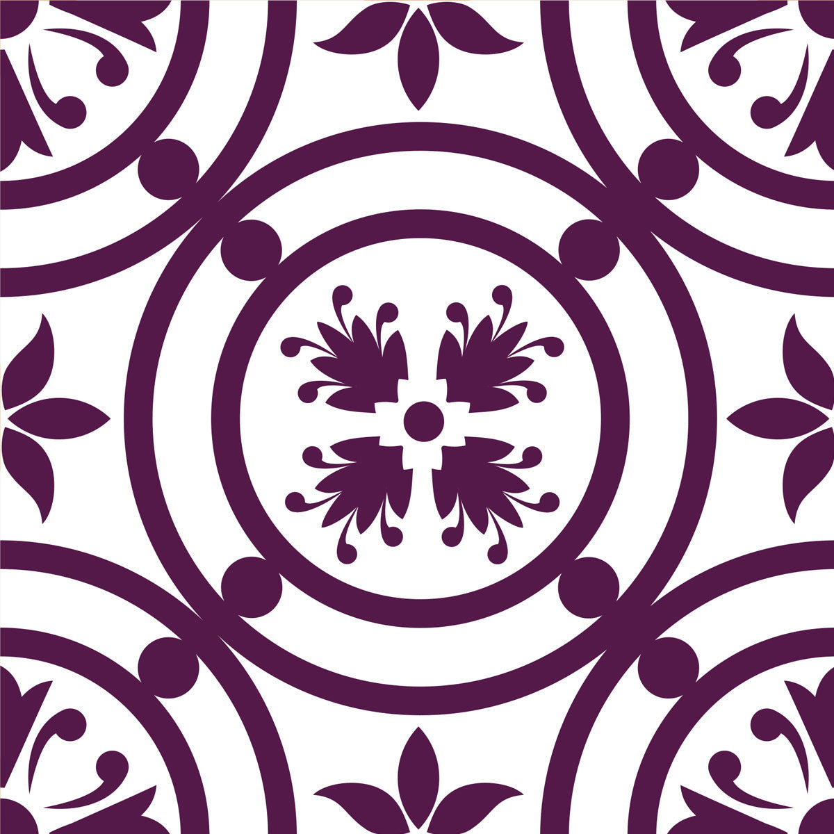 7" X 7" Merlot Lisa Removable Peel and Stick Tiles