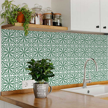 6" X 6" Glenda Sage  Removable Peel and Stick Tiles