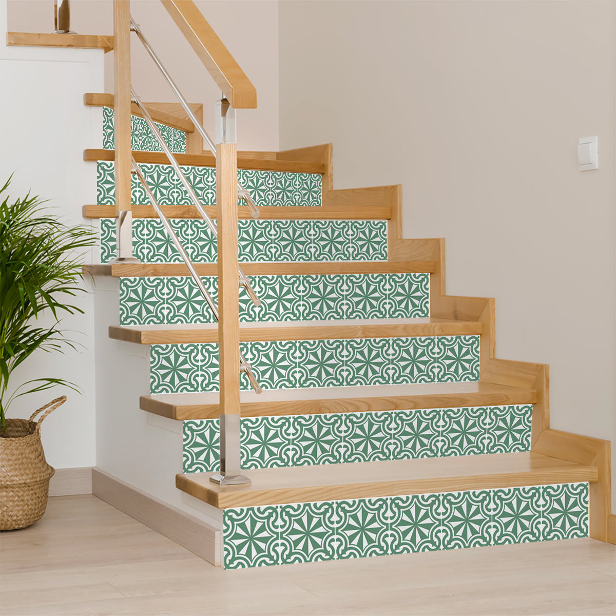 6" X 6" Glenda Sage  Removable Peel and Stick Tiles