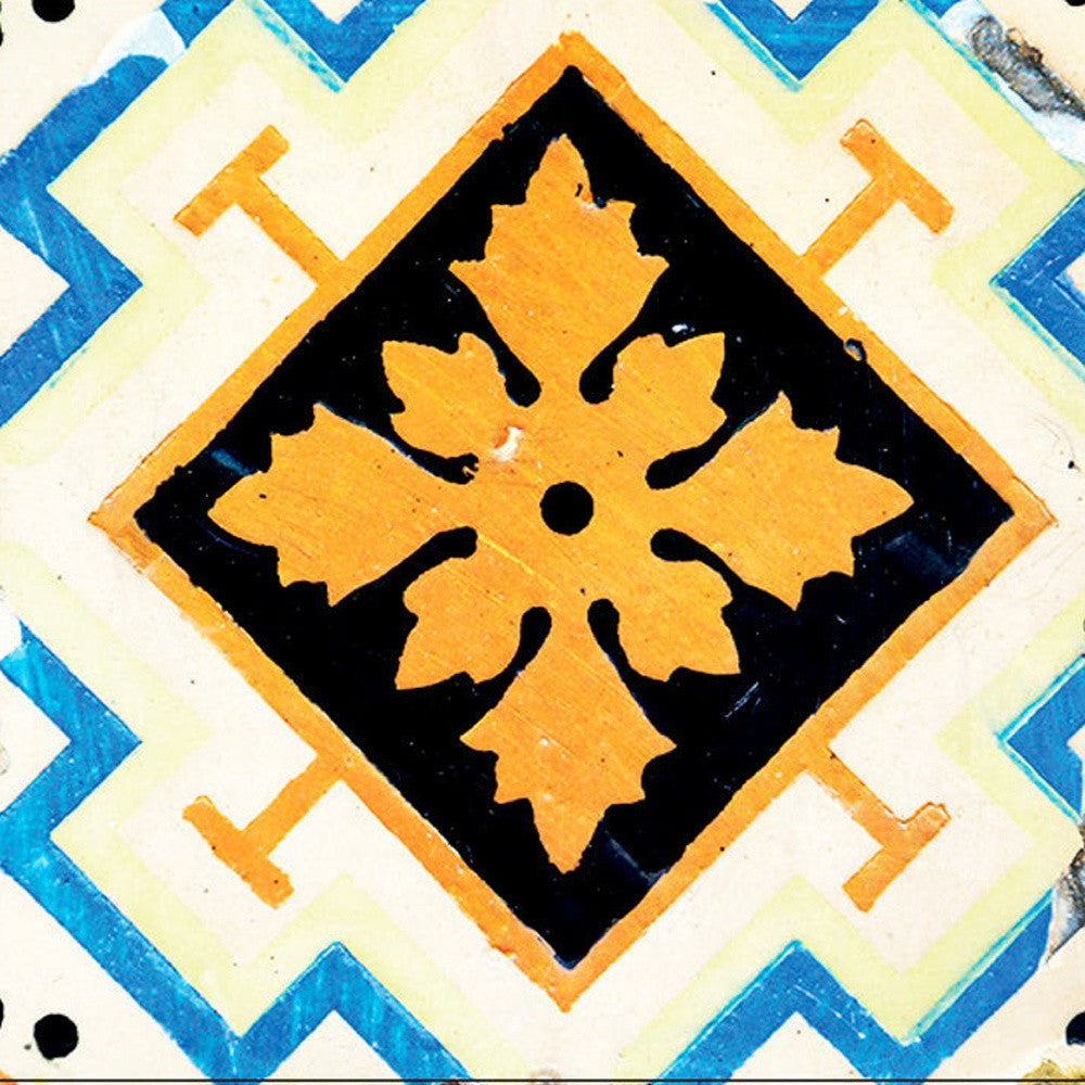 5" x 5" Snowflake and Diamond Peel and Stick Removable Tiles