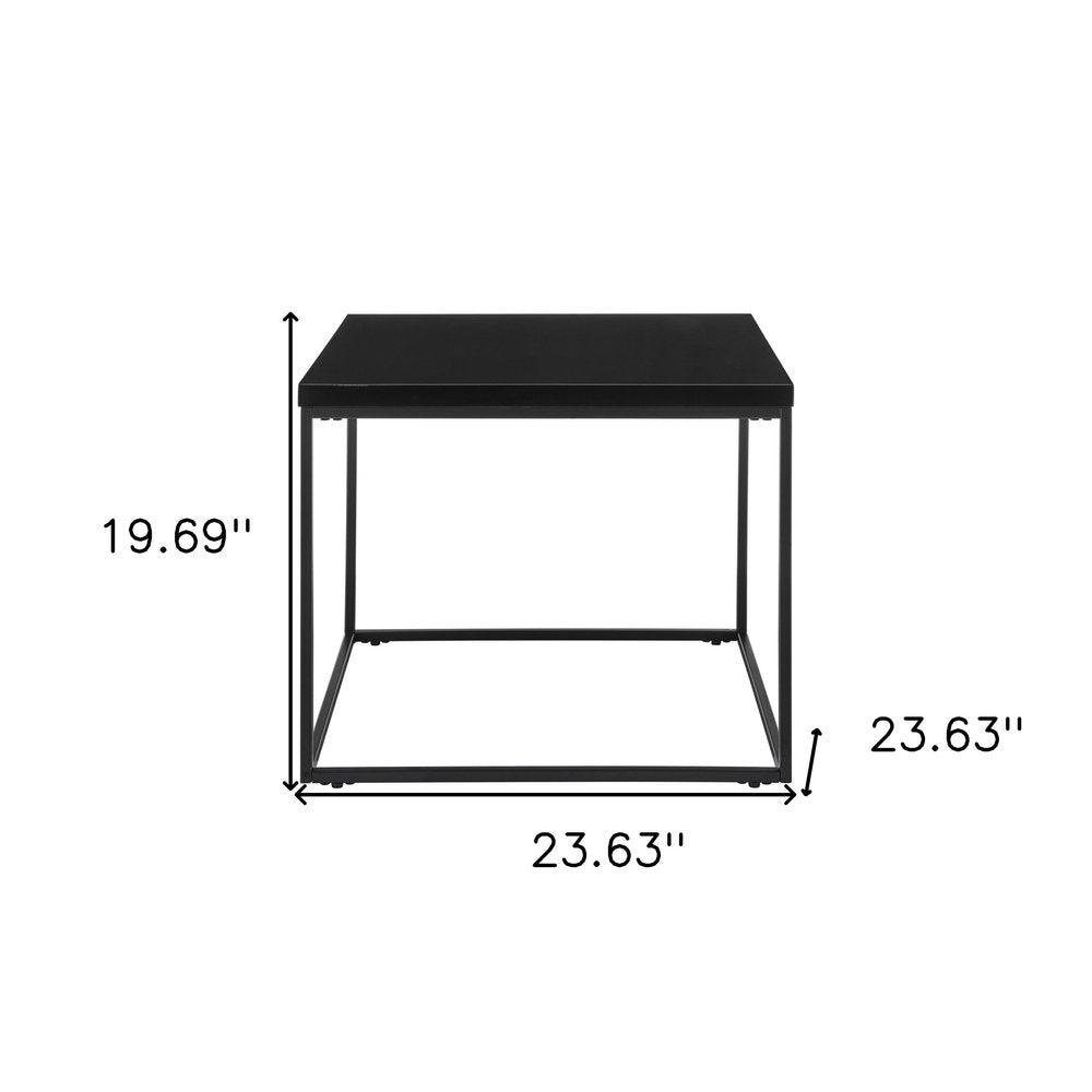 20" Black Square End Table HomeRoots