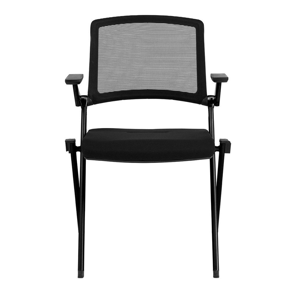 Set of Two Black Mesh Conference Office Chair HomeRoots