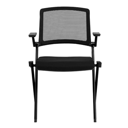 Set of Two Black Mesh Conference Office Chair HomeRoots