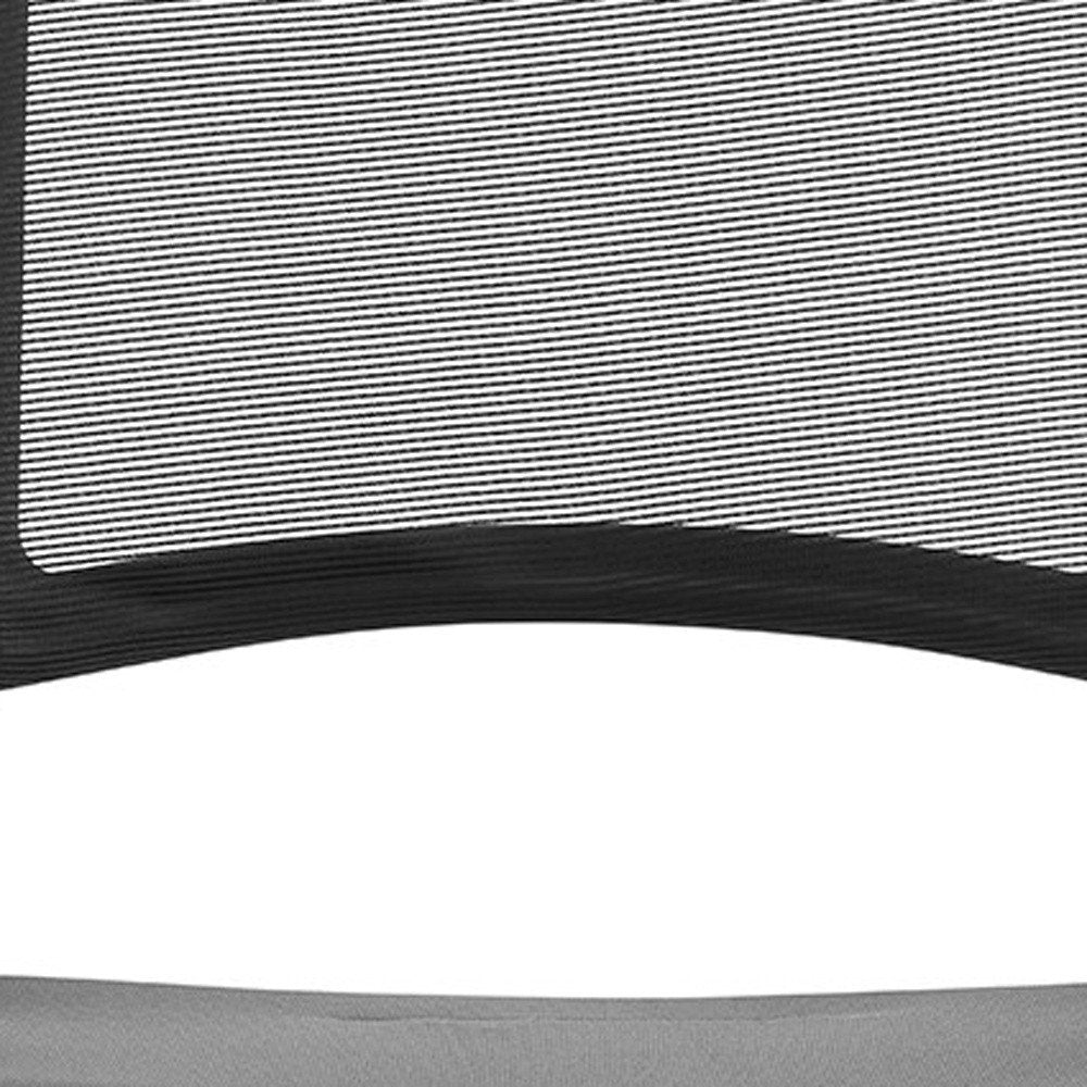 Set of Two Black Gray and Black Mesh Conference Office Chair HomeRoots