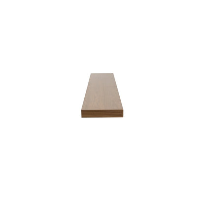 75" Brown Wooden Wall Mounted Floating Shelf HomeRoots