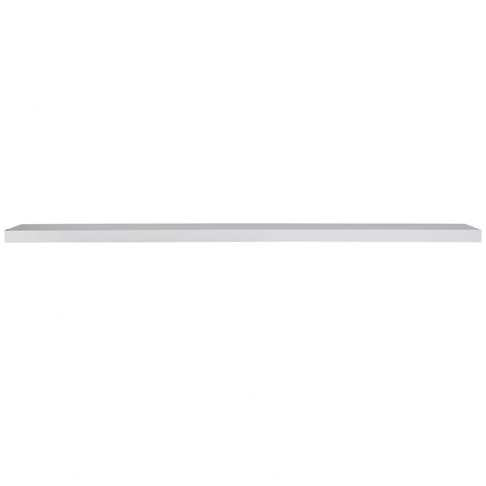 75" White Wooden Wall Mounted Floating Shelf HomeRoots